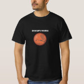 Occupy-Mars auf T - Shirt gedruckt (Vorderseite)