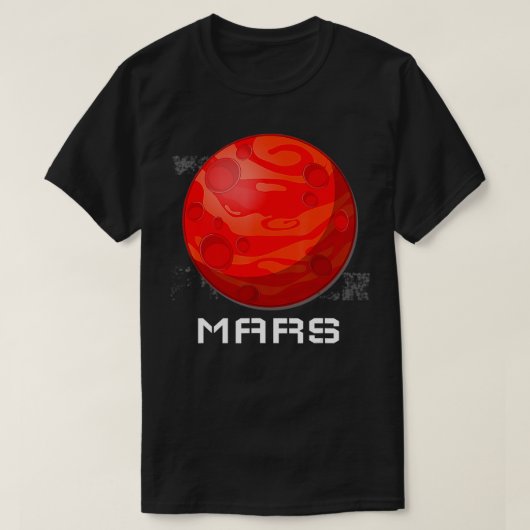 Occupy Mars Planet Design T-Shirt (Design vorne)
