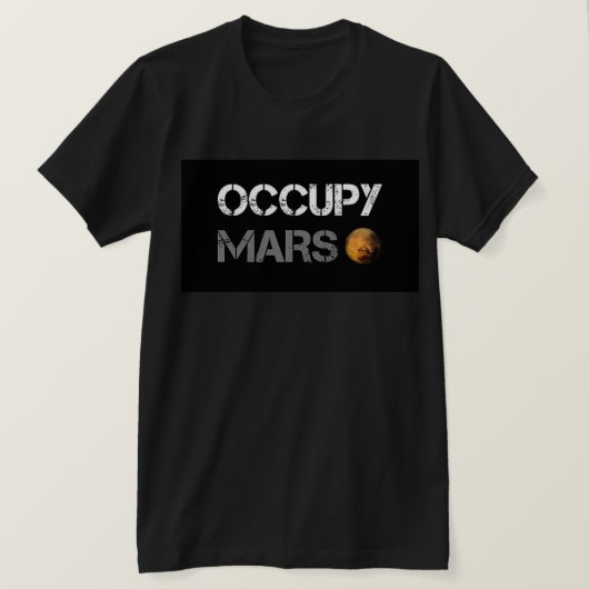 Occupy Mars T - Shirt (Design vorne)