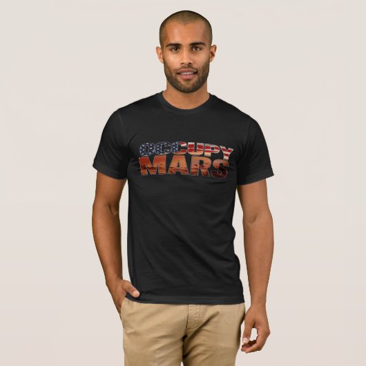 Occupy Mars T - Shirt - American Space Exploration (Vorne ganz)