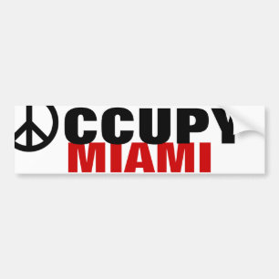 OCCUPY MIAMI AUTOAUFKLEBER