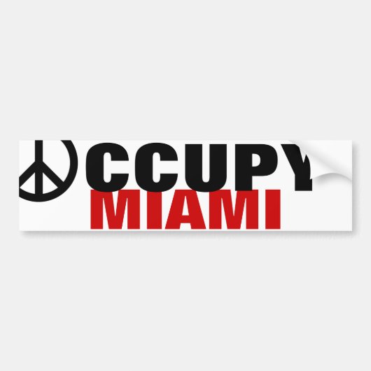 OCCUPY MIAMI AUTOAUFKLEBER (Vorne)