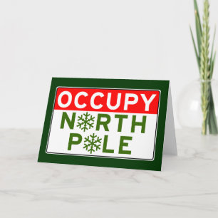 Occupy Nordpol Feiertagskarte