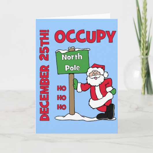Occupy Nordpol Feiertagskarte (Vorderseite)