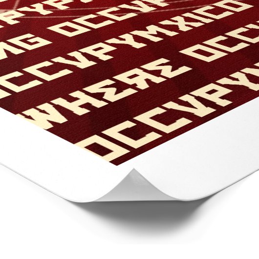 Occupy Poster Alternative (Ecke)