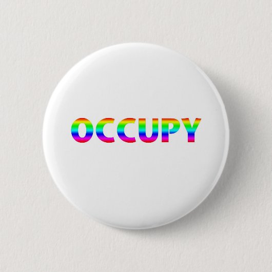 Occupy Rainbow Button (Vorderseite)