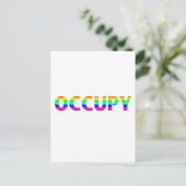 Occupy Rainbow Postkarte (Stehend Vorderseite)
