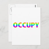Occupy Rainbow Postkarte (Vorne/Hinten)