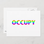 Occupy Rainbow Postkarte (Vorne/Hinten)