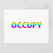 Occupy Rainbow Postkarte (Vorderseite)