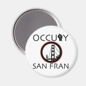 Occupy San Fransisco Magnet (Vorderseite/Rückseite)