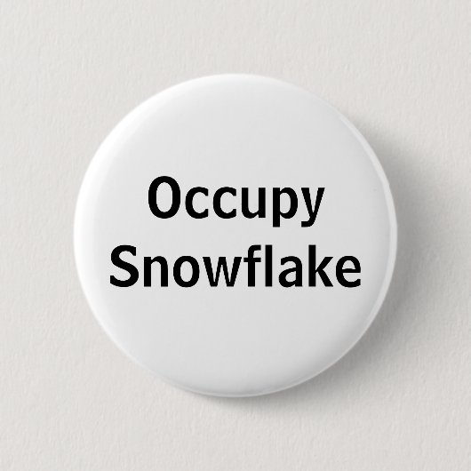 Occupy Snowflake Button (Vorderseite)