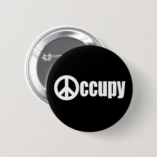 Occupy Wall Street Button (Vorne & Hinten)