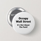 Occupy Wall Street - Es geht nicht um den Park! Button (Vorne & Hinten)