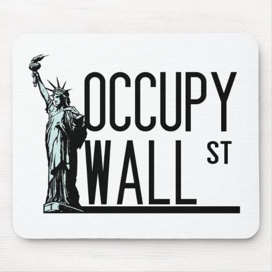 Occupy Wall Street - Freiheitsstatue Mousepad (Vorne)