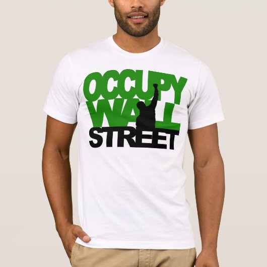 OCCUPY WALL STREET Grün T-Shirt (Vorderseite)