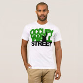 OCCUPY WALL STREET Grün T-Shirt (Vorne ganz)
