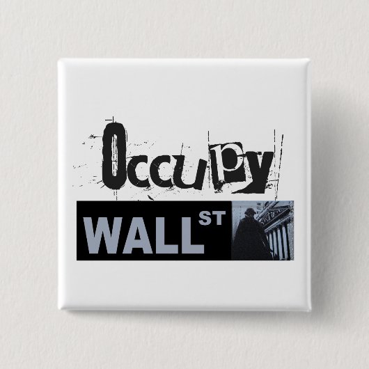 Occupy Wall Street-Knopf Button (Vorderseite)