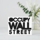Occupy Wall Street Postkarte (Stehend Vorderseite)
