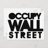 Occupy Wall Street Postkarte (Vorne/Hinten)