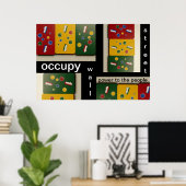Occupy Wall Street Power für die Menschen Poster (Heimbüro)