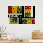 Occupy Wall Street Power für die Menschen Poster (Küche)