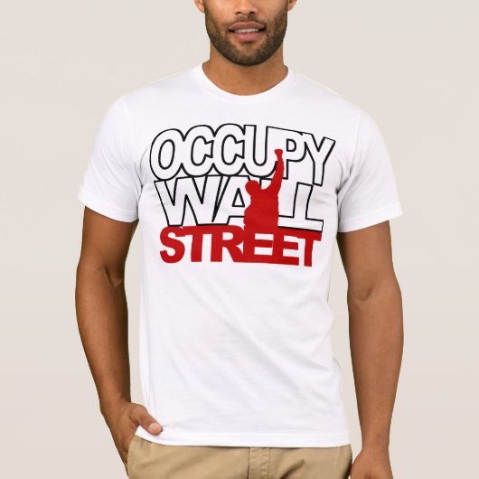 OCCUPY WALL STREET-ROT T-Shirt (Vorderseite)
