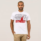 OCCUPY WALL STREET-ROT T-Shirt (Vorne ganz)
