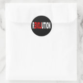 Occupy Wall Street Runder Aufkleber (Tasche)