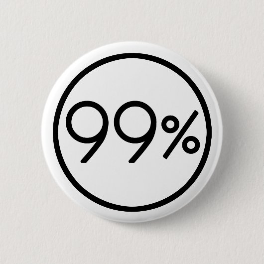 Occupy Wall Street sind wir der 99% Knopf Button (Vorderseite)