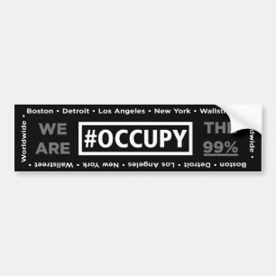 Occupy Wall Street und weltweiter Autoaufkleber