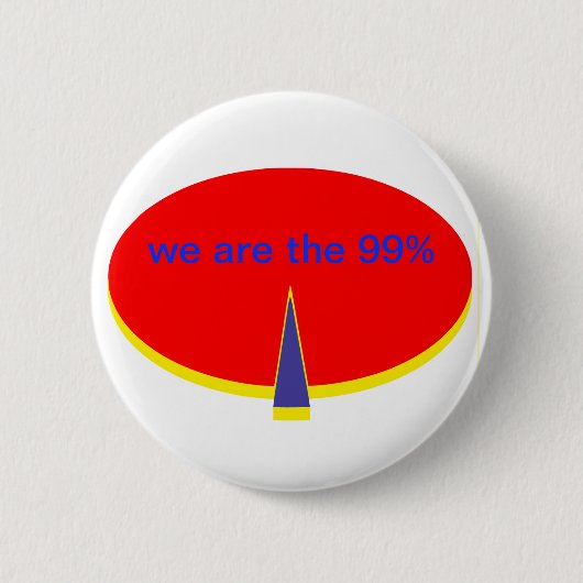 "occupy Wall Street we are the 99 percent" Button (Vorderseite)