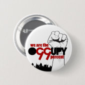 Occupy Wall Street - wir sind die 99 Prozent Button (Vorne & Hinten)