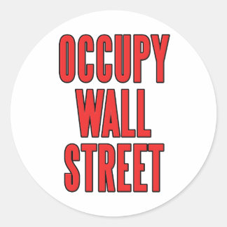 Occupy Wall Street Wir sind die 99% Runder Aufkleber