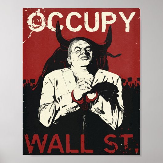 Occupy Wallstreet Print, Value Poster Paper (Vorne)