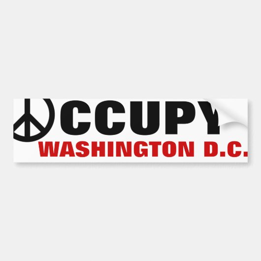 OCCUPY WASHINGTON D.C. AUTOAUFKLEBER (Vorne)