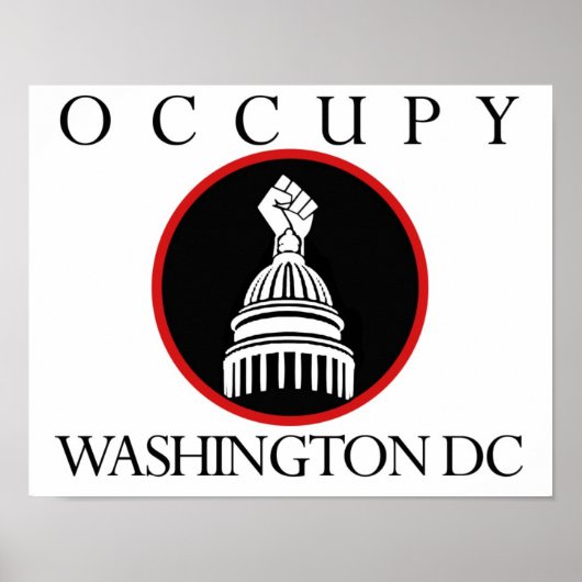 Occupy Washington DC Poster (Vorne)