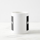 Occupy (weiß auf schwarz) kaffeetasse (Mittel)