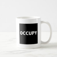 Occupy (weiß auf schwarz)