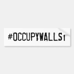 #OCCUPYWALLST AUTOAUFKLEBER