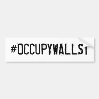 #OCCUPYWALLST AUTOAUFKLEBER