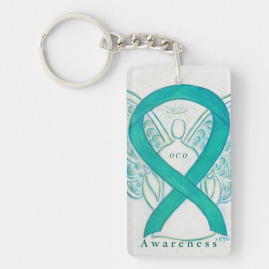 OCD Angel Awareness Ribbon Schlüsselanhänger (Vorderseite)