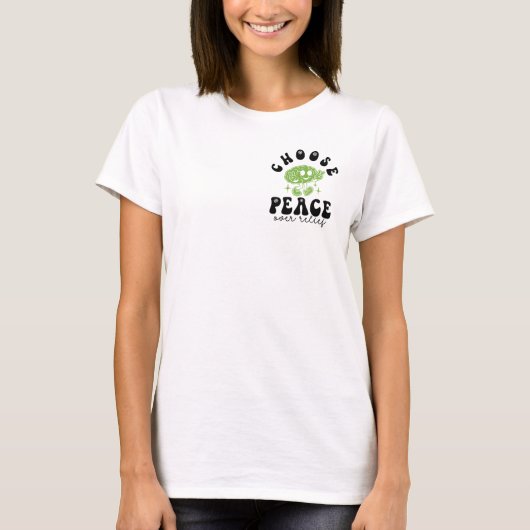 OCD Awareness Choose Peace Over Relief T-Shirt (Vorderseite)
