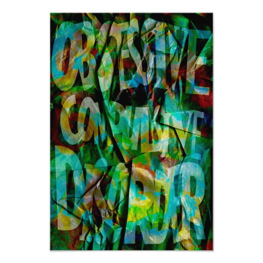 OCD Awareness, Colour Theory Poster (Textured) (Vorne)