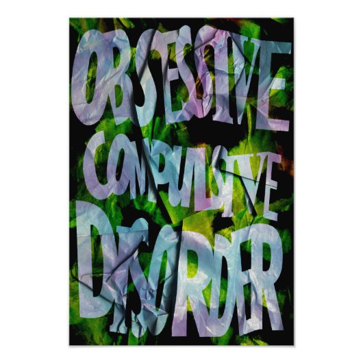 OCD Awareness, Colour Theory Poster (Textured) (Vorne)