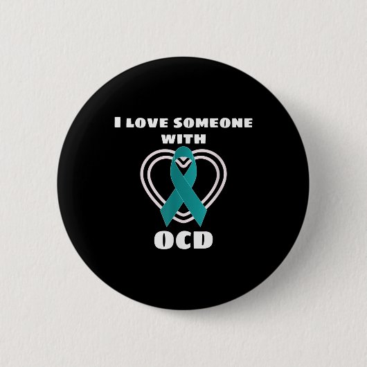 Ocd Awareness I Liebe Jemand mit Ocd Button (Vorderseite)