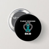 Ocd Awareness I Liebe Jemand mit Ocd Button (Vorne & Hinten)