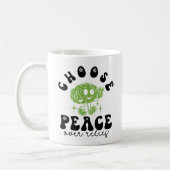 OCD Awareness & Recovery Choose Peace Over Relief Kaffeetasse (Links)