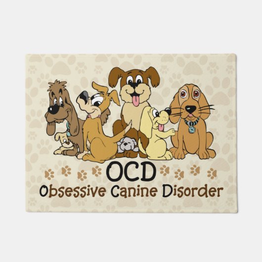 OCD besessene Hunde- Störung Fußmatte (Vorderseite)