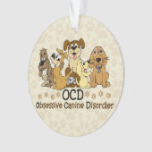 OCD besessene Hunde- Störung Ornament (Vorderseite)
